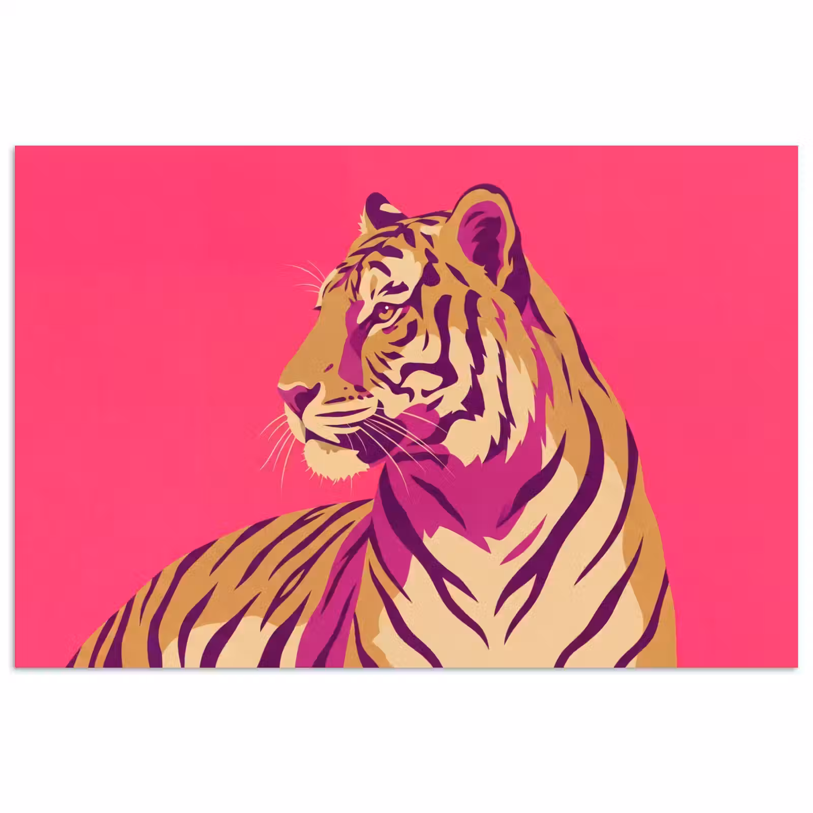 Poster - Tijger - Modern - Neon — 1