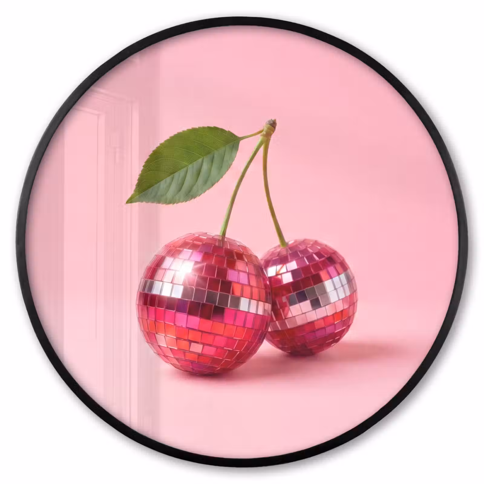 Ronde fotolijst - Disco - Kersen - Roze — 1