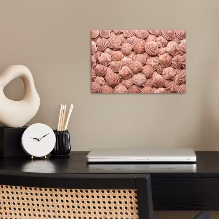 Poster - Schelpen - Patroon - Roze — 2