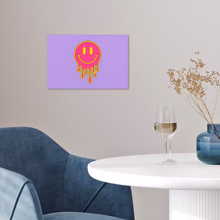 Poster - Smiley - Drip - Neon — 4