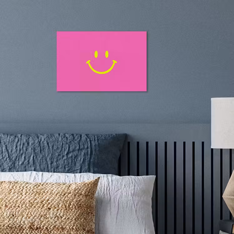 Poster - Smiley - Vrolijk - Roze — 3