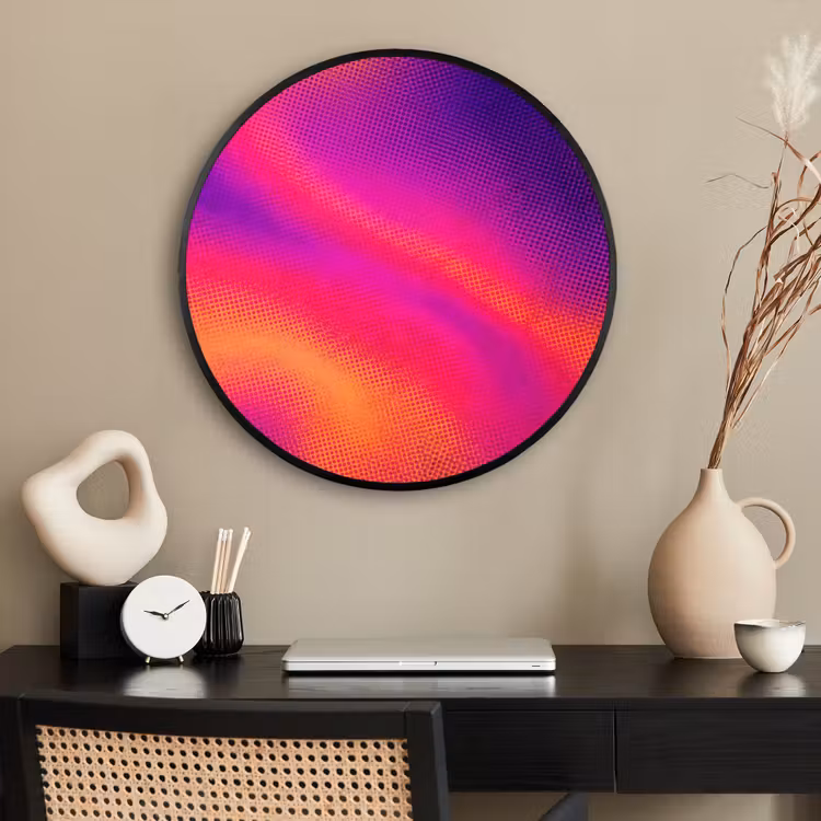 Ronde fotolijst - Abstract - Patroon - Kleurverloop — 2