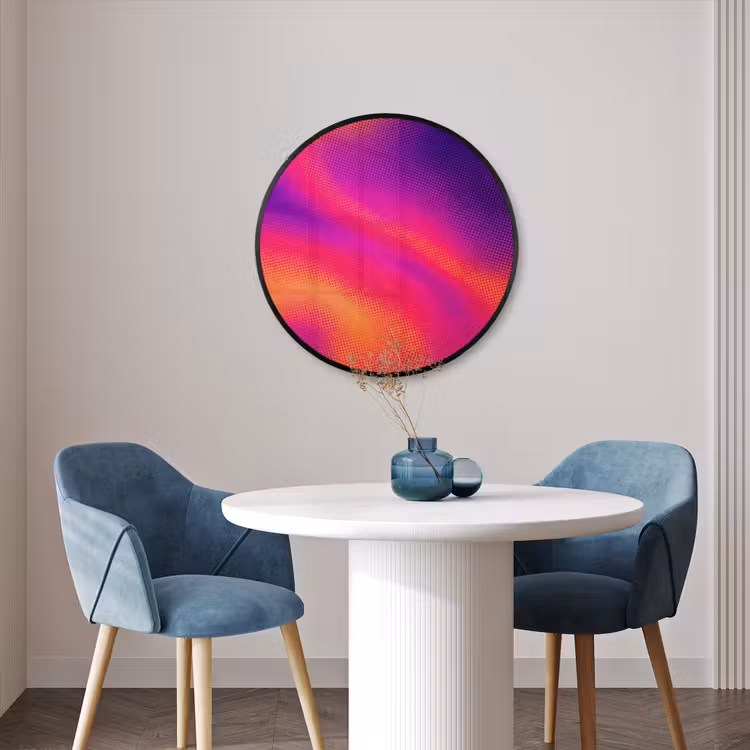 Ronde fotolijst - Abstract - Patroon - Kleurverloop — 3