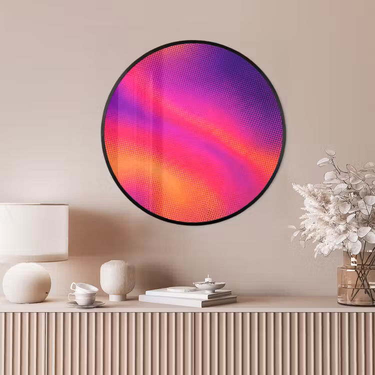 Ronde fotolijst - Abstract - Patroon - Kleurverloop — 4