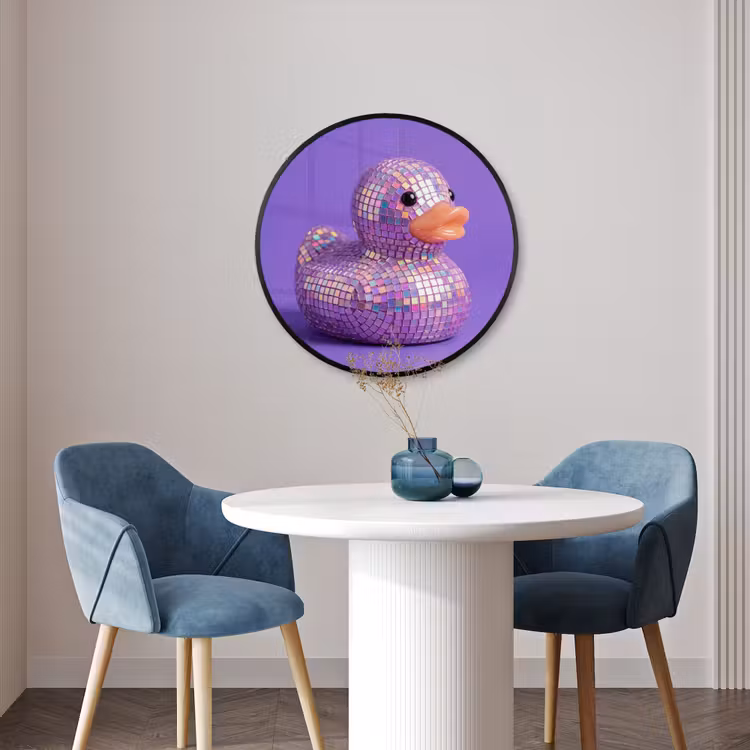 Ronde fotolijst - Disco - Eend - Paars — 3