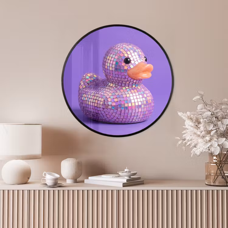 Ronde fotolijst - Disco - Eend - Paars — 4