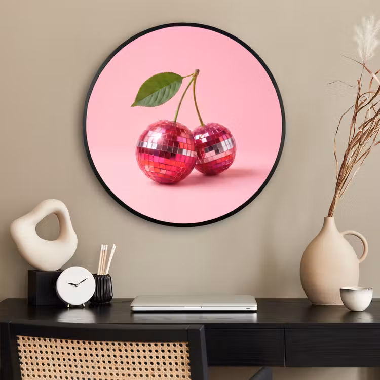 Ronde fotolijst - Disco - Kersen - Roze — 2