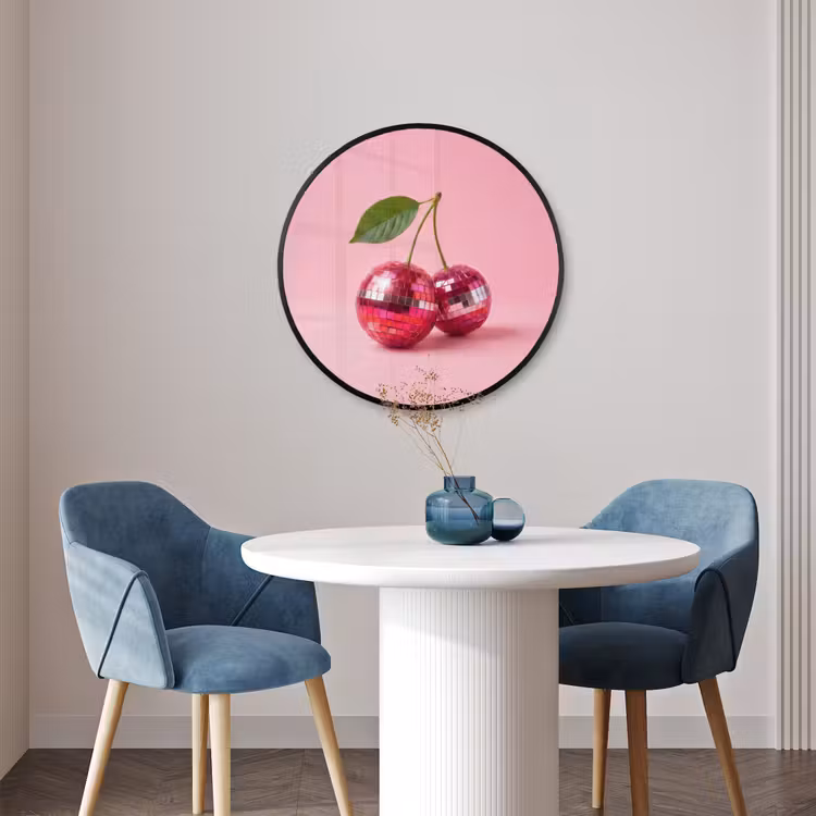 Ronde fotolijst - Disco - Kersen - Roze — 3