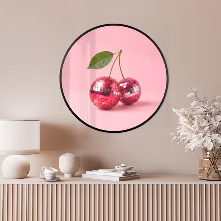 Ronde fotolijst - Disco - Kersen - Roze — 4