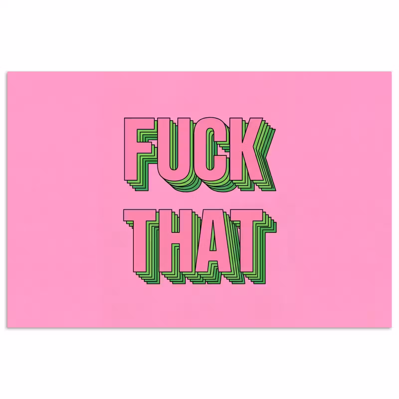 Poster - Tekst - Bold - Roze — 1