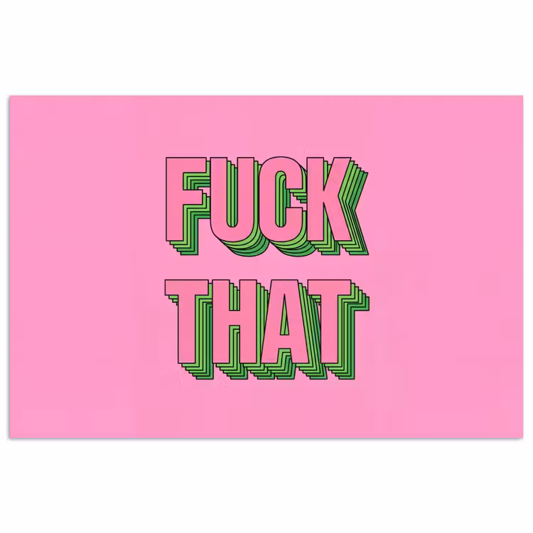 Poster - Tekst - Bold - Roze — 1