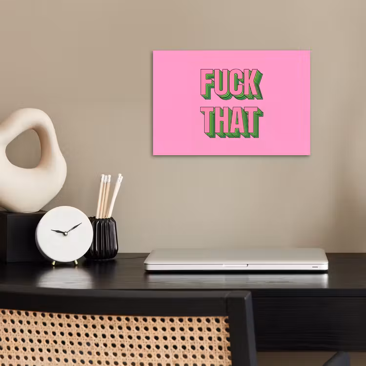 Poster - Tekst - Bold - Roze — 2