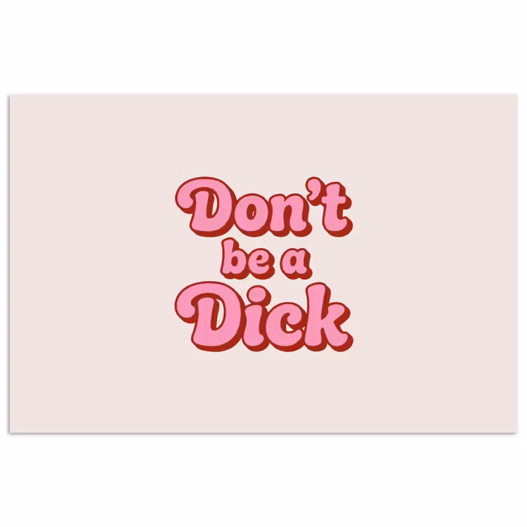 Poster - Tekst - Boodschap - Roze — 1