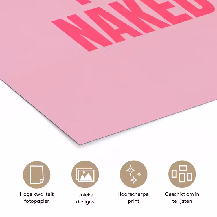 Poster - Tekst - Modern - Roze — 5