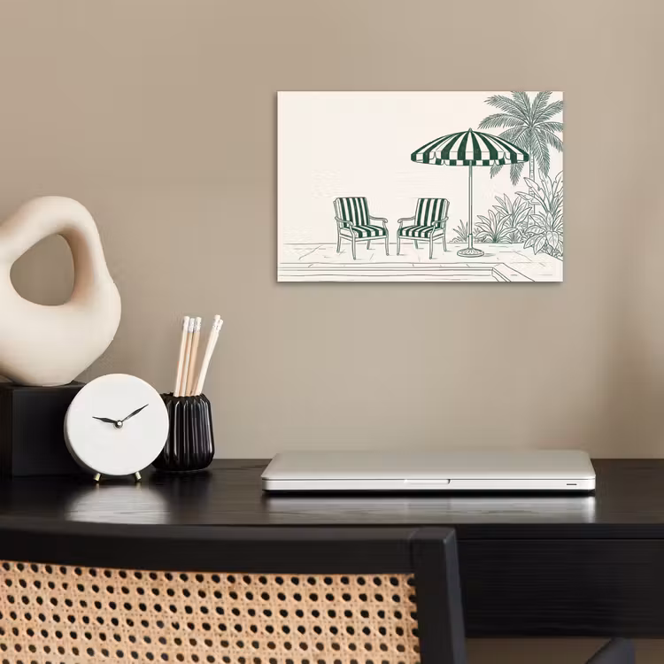 Poster - Terras - Illustratie - Groen — 2