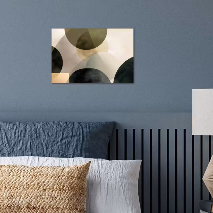 Poster - Vlakken - Abstract - Beige - Cirkels — 3