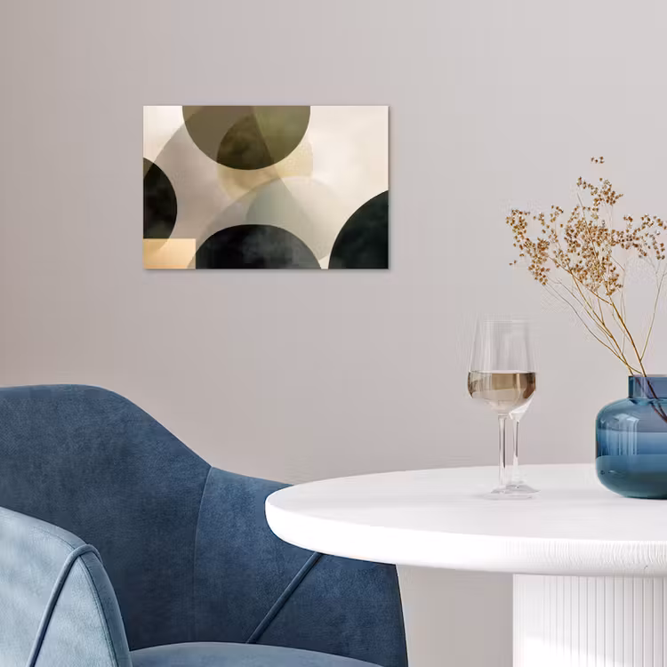 Poster - Vlakken - Abstract - Beige - Cirkels — 4
