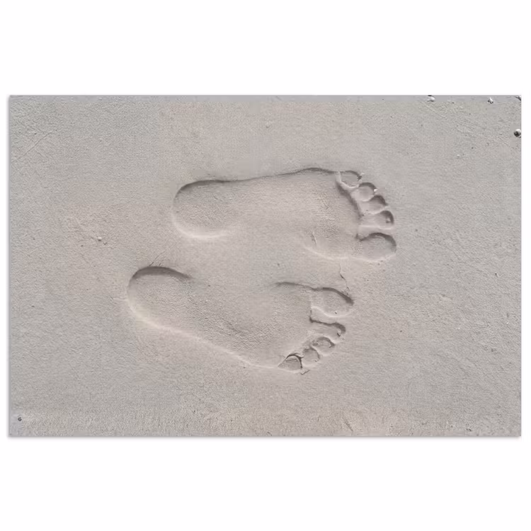 Poster - Voeten - Afdrukken - Zand — 1
