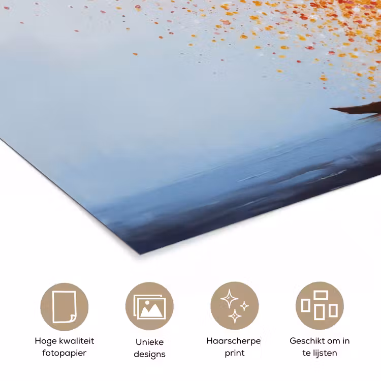 Poster - Wolk - Confetti - Boot - Wateroppervlakte — 5