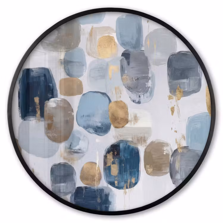 Ronde fotolijst - Abstract - Goud - Vormen — 1