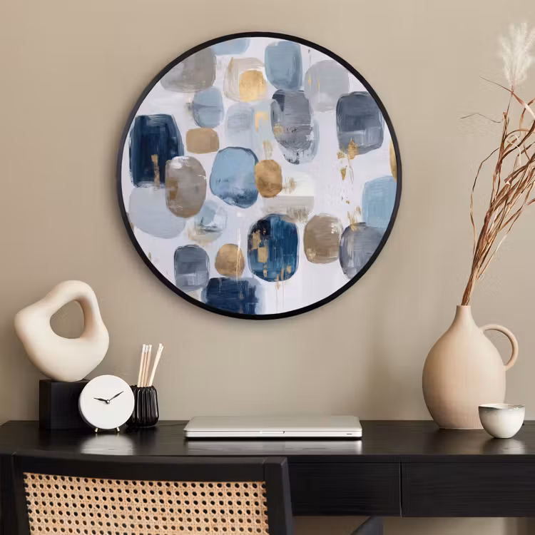Ronde fotolijst - Abstract - Goud - Vormen — 2