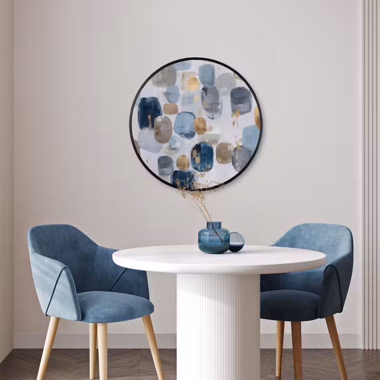 Ronde fotolijst - Abstract - Goud - Vormen — 3