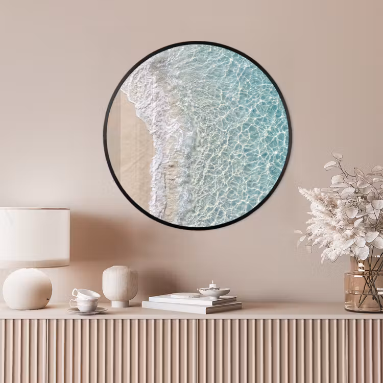 Ronde fotolijst - Kust - Zand - Blauw — 4