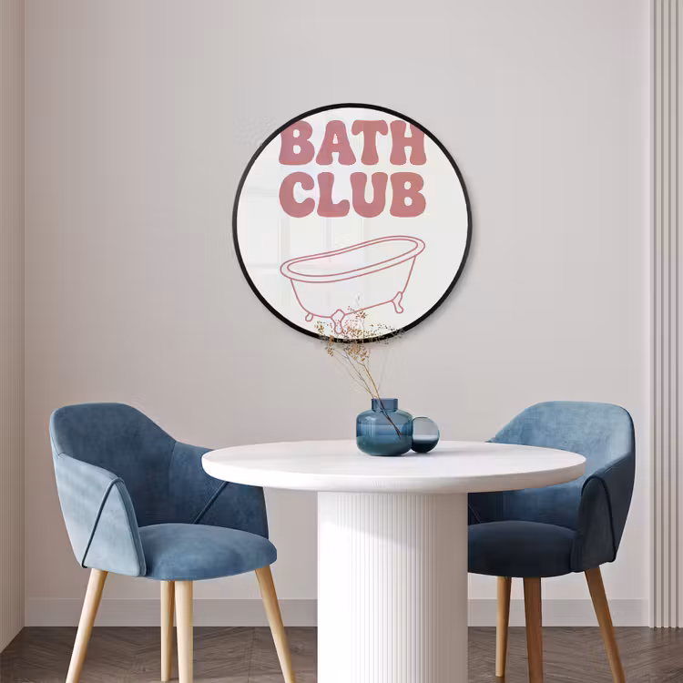 Ronde fotolijst - Retro - Bad - Roze — 3