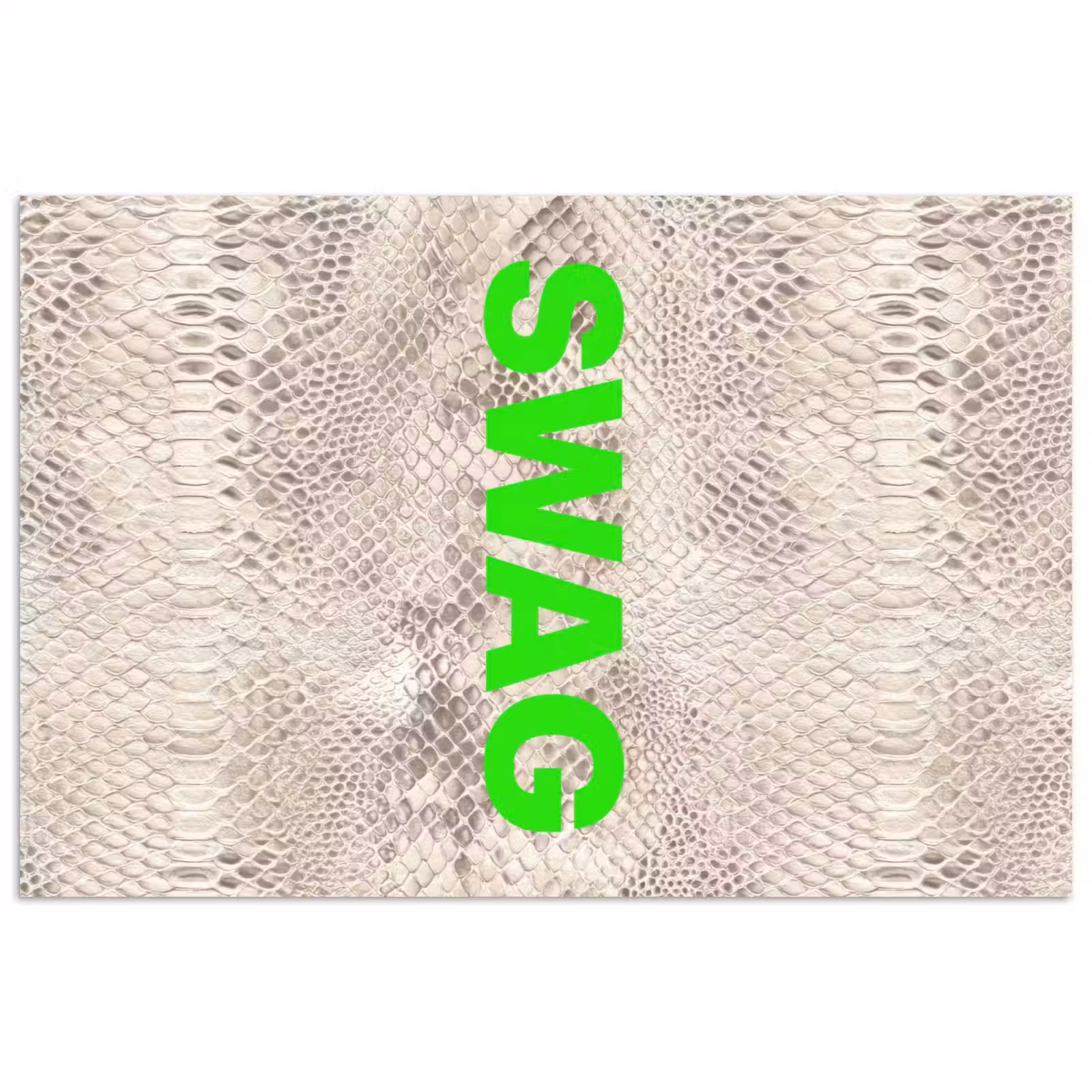 Poster - Slangenprint - SWAG - Neon - Groen — 1