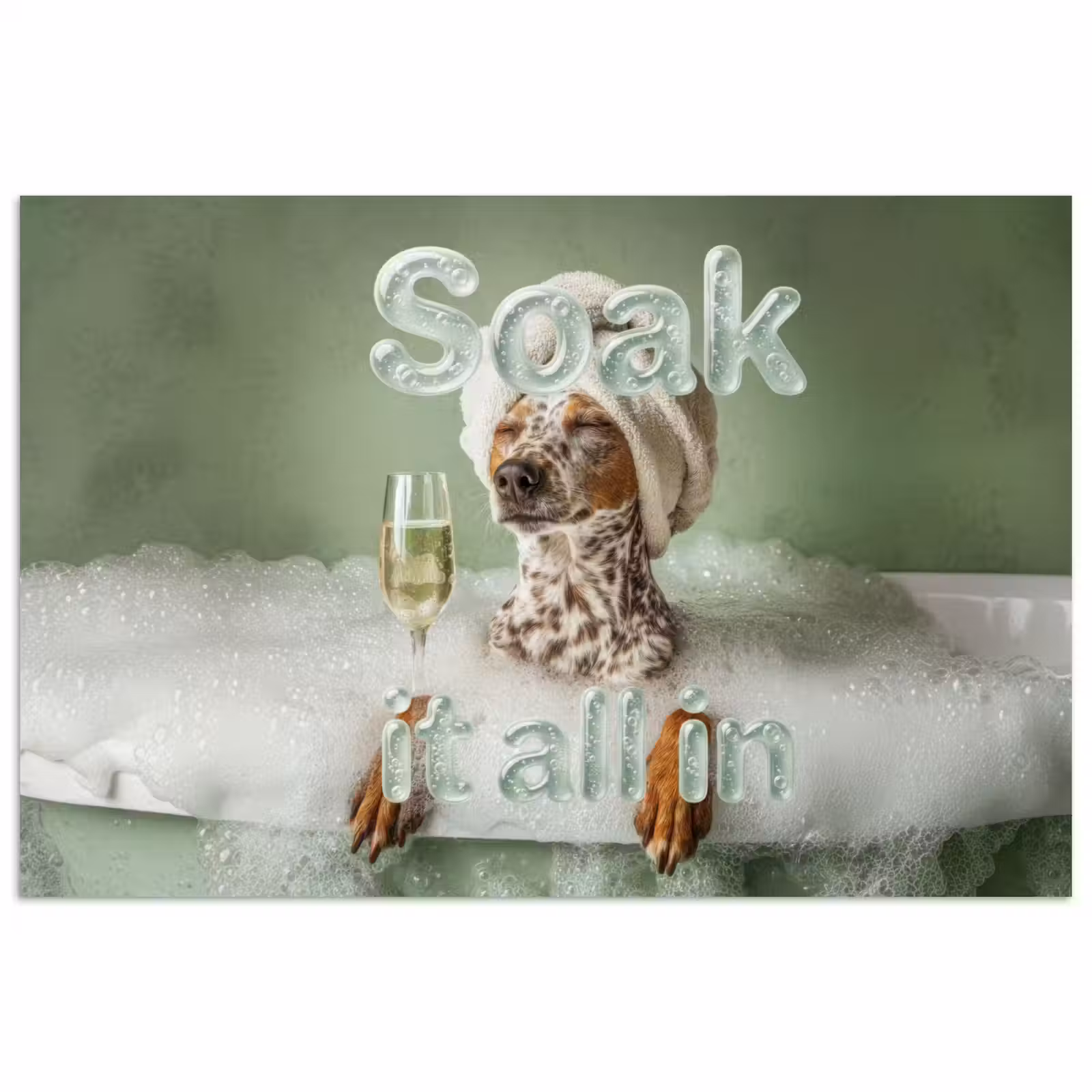 Poster - Soak it all in - Hond - Bad — 1