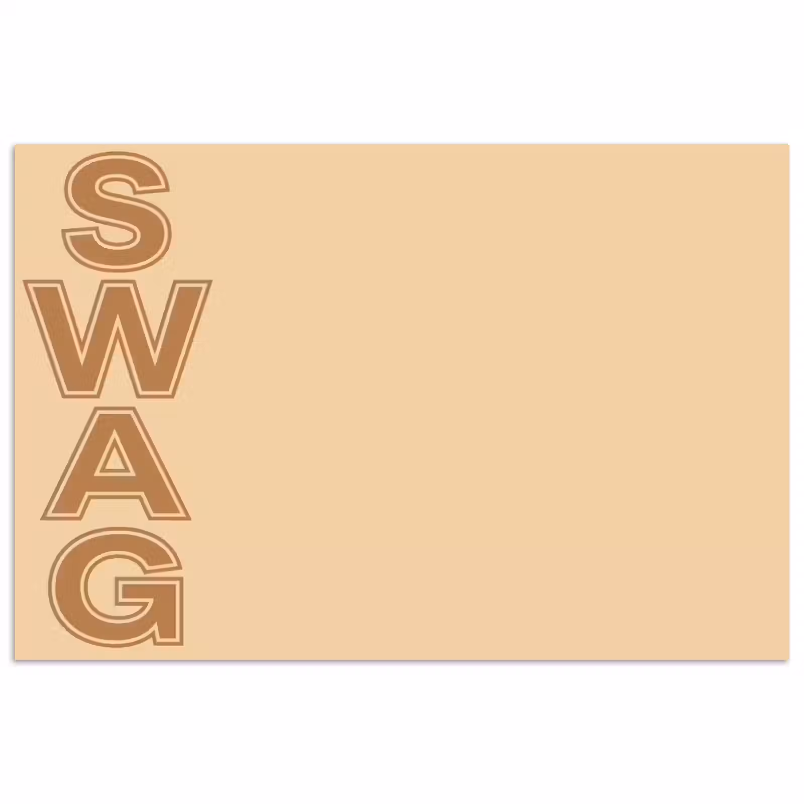 Poster - Swag - Bruin - Beige — 1