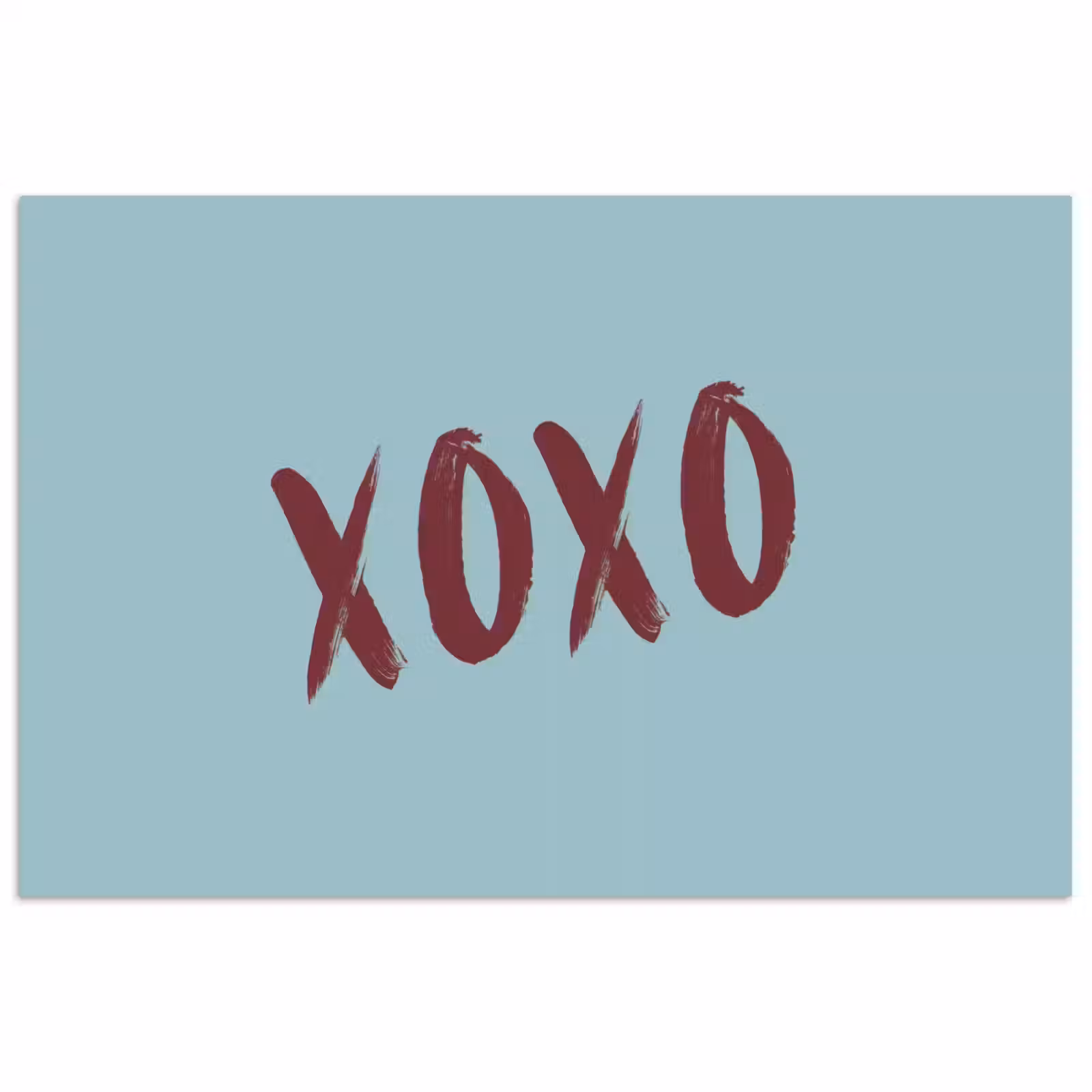 Poster - XOXO - Blauw - Rood — 1