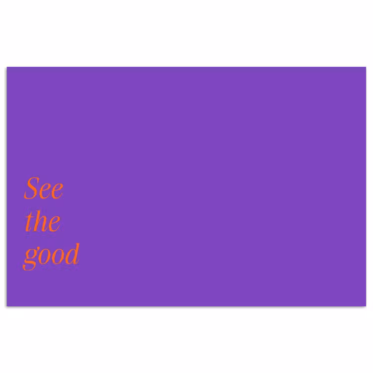 Poster - See the good - Oranje - Paars — 1