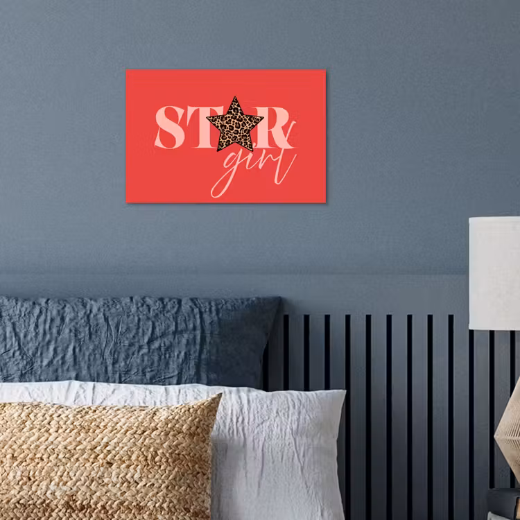Poster - Star girl - Rood - Panter - Ster — 3