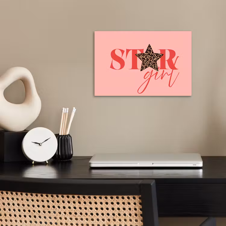 Poster - Star girl - Roze - Panter - Ster — 2