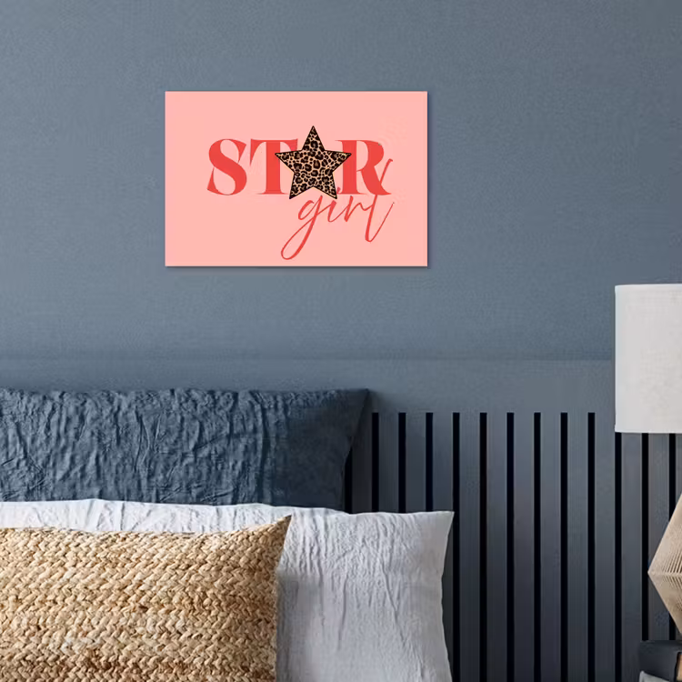 Poster - Star girl - Roze - Panter - Ster — 3