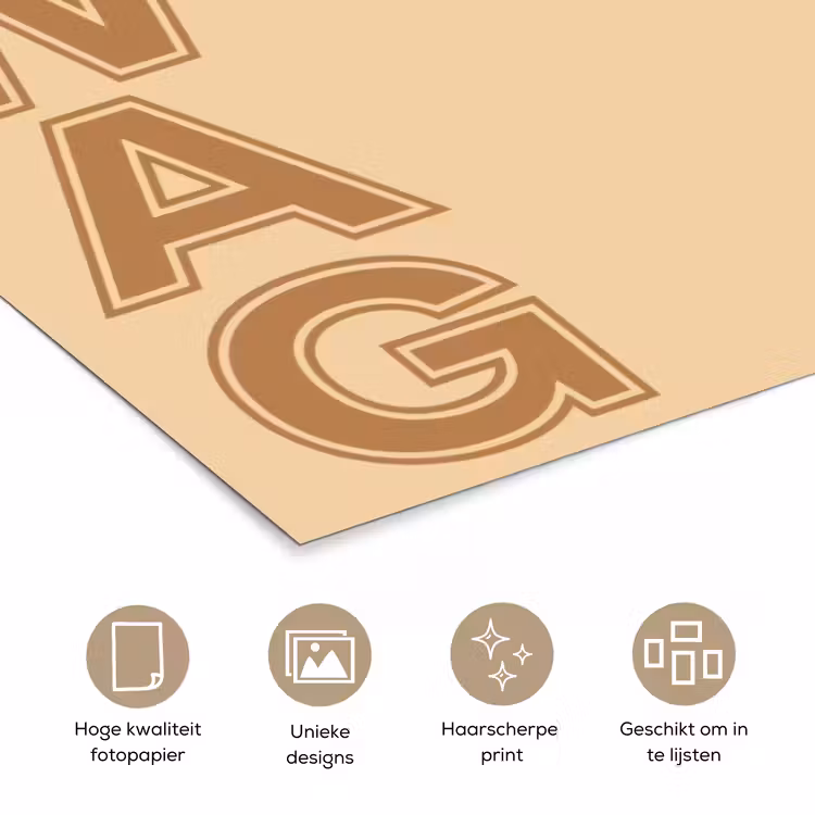Poster - Swag - Bruin - Beige — 5