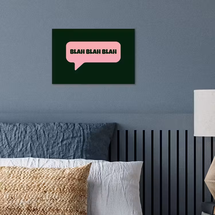 Poster - Tekstwolk - BLAH BLAH BLAH - Roze — 3