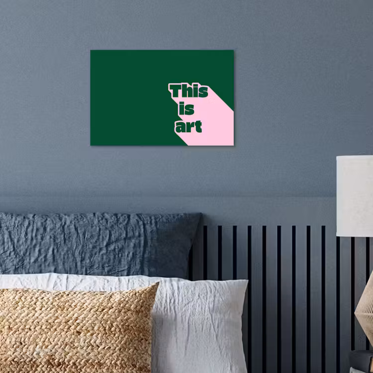 Poster - This is art - Schaduw - Roze — 3