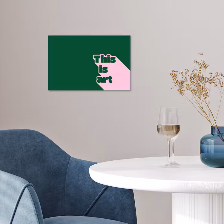 Poster - This is art - Schaduw - Roze — 4