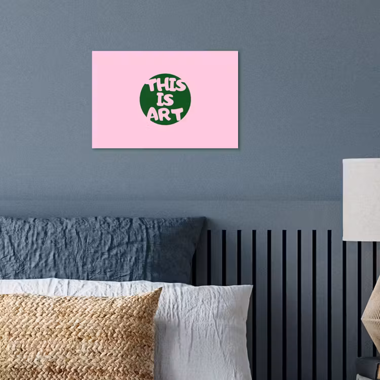 Poster - This is art - Tekst - Cirkel - Groen — 3