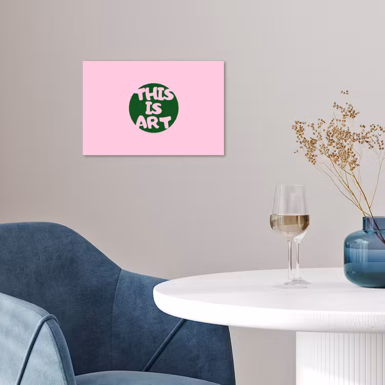 Poster - This is art - Tekst - Cirkel - Groen — 4