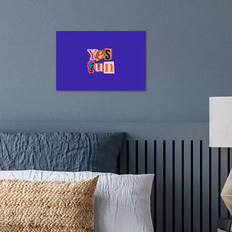 Poster - Yes fun - Kleurrijk - Collage-stijl — 3