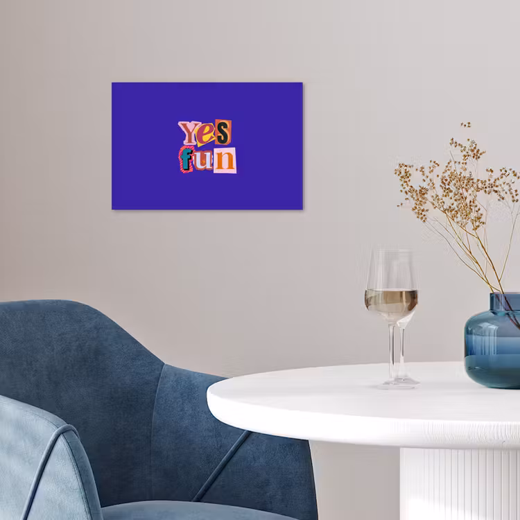 Poster - Yes fun - Kleurrijk - Collage-stijl — 4