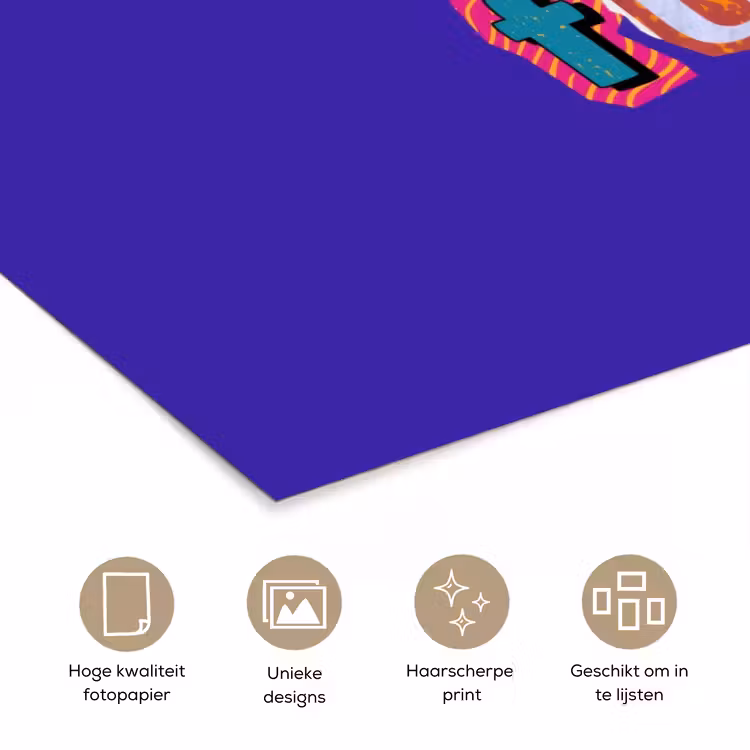 Poster - Yes fun - Kleurrijk - Collage-stijl — 5