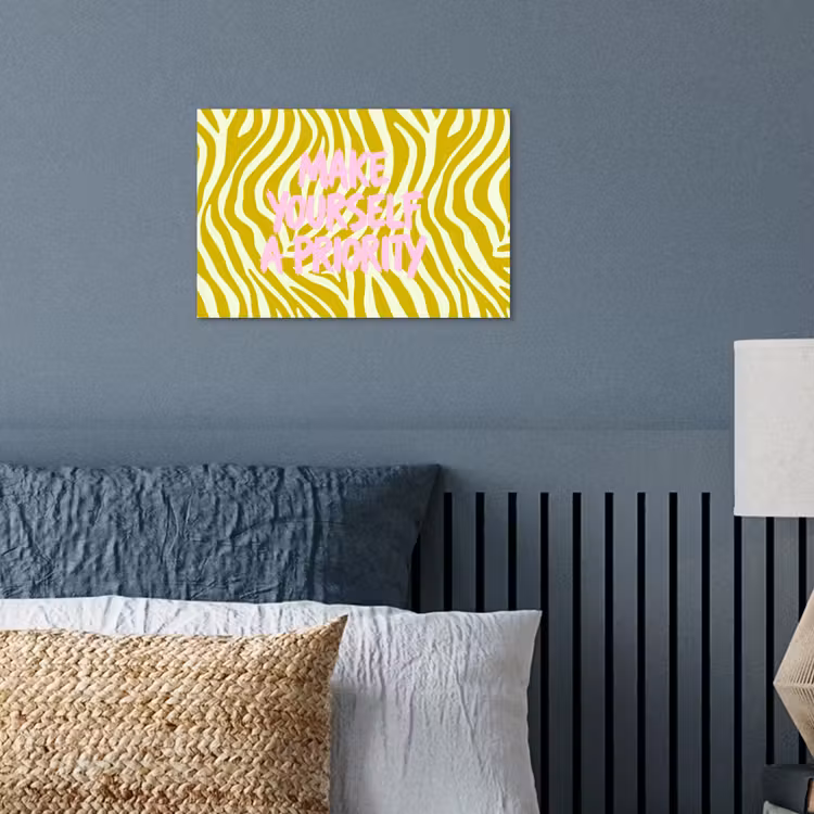 Poster - Zebraprint - Priority - Roze — 3
