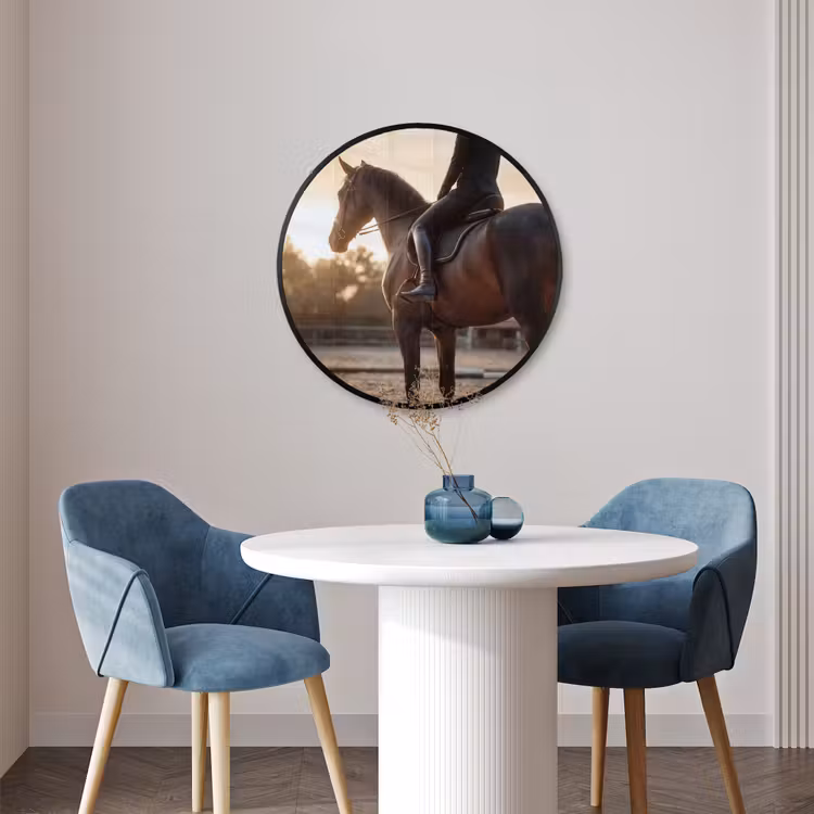 Ronde fotolijst - Harmonie - Ruiter - Zon — 3