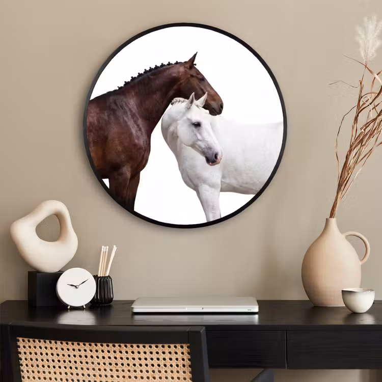 Ronde fotolijst - Paard - Modern - Balans — 2
