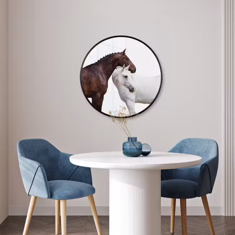 Ronde fotolijst - Paard - Modern - Balans — 3