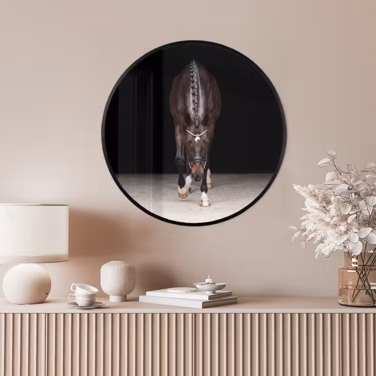 Ronde fotolijst - Paard - Modern - Portret — 4